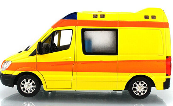 yellow ambulance toy