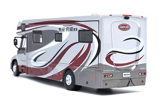 1 42 Scale Silver Diecast Yutong Zk5180 Motor Homes Model [bu01s243